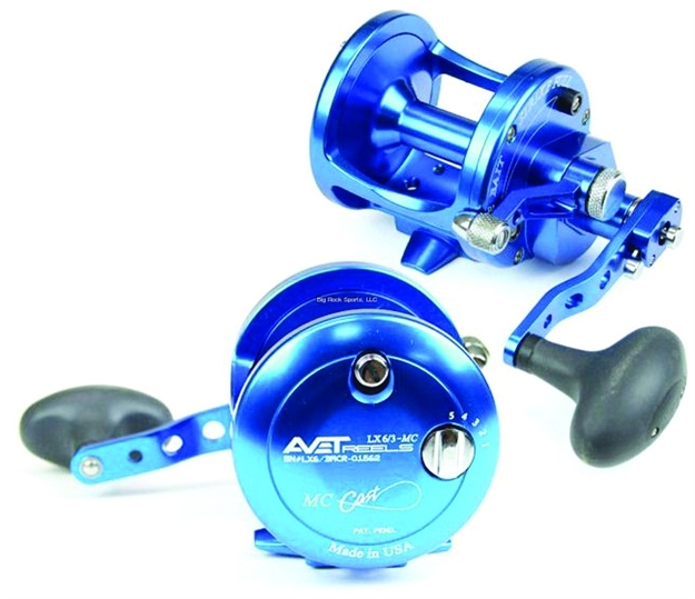 Picture of Avet LX 2-Speed Conv Reel, Rh, 8Bb, 6.0:1 Ratio, Braid 50/1000, 65/660, Mono 30/350, 40/300, Blue