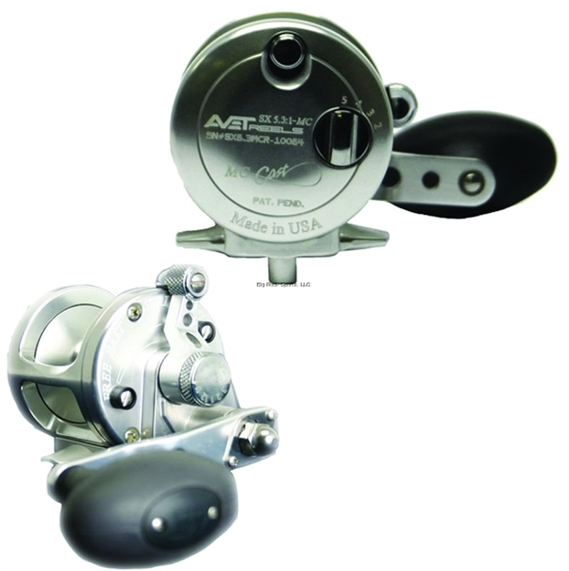 Picture of Avet SX 2-Speed Conv Reel, Rh, 8Bb, 6.3:1 Ratio, Braid 30/700, 40/570, Mono 15/320, 20/220, Silver