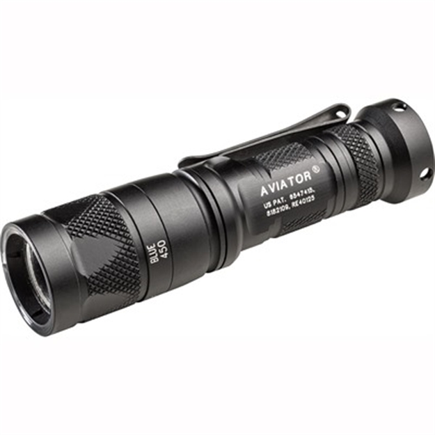 Picture of Aviator Dual Output White/Blue Light 3V Black