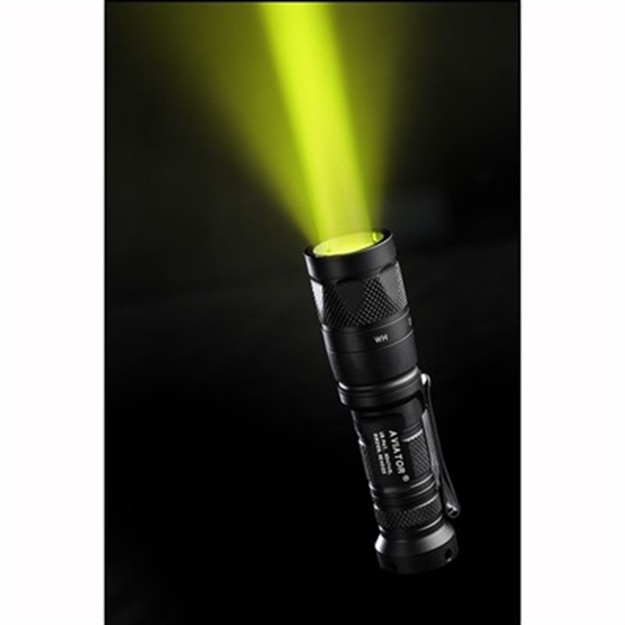 Picture of Aviator Dual Output White/Yellow/Green Light 3V Black