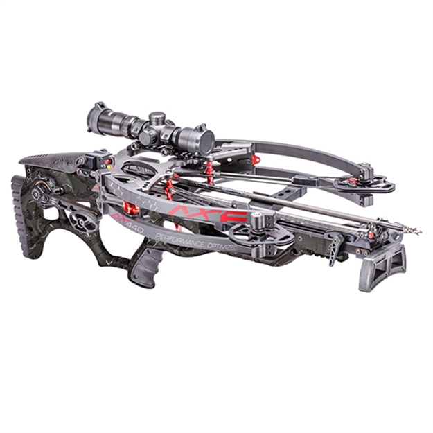 Picture of  Axe Crossbows Ax40002 Axe 440 Crossbow Pkg Black 34.75" Long Includes 3 Bolts/Scope