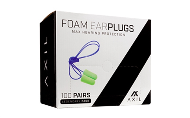 Picture of Axil Llc Axfp100gp  Foam Ear Plugs 32 DB Lime Green 100 Pair FP-100GP