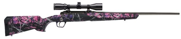 Picture of Savage Axis XP Camo Compact Muddy Girl Bolt Action Rifle 7Mm-08 Rem, 20" Bbl Blk, Muddy Girl Camo Syn Stock, 4 Rnd Dm, W 57273 011356572738