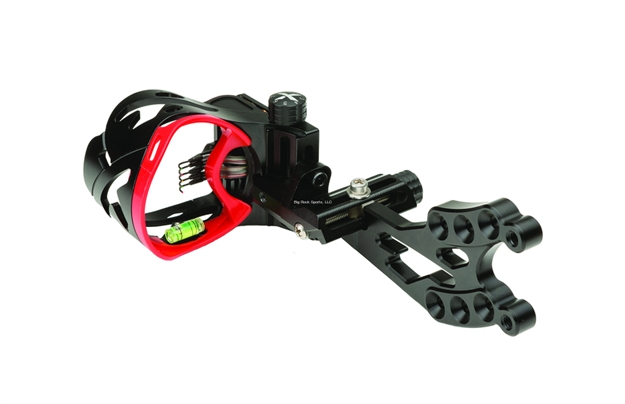Picture of Axt Ronin X 5 Pin .019 Micro Adj Elevation & Windage W/Led & Red HD Ring/Blackout