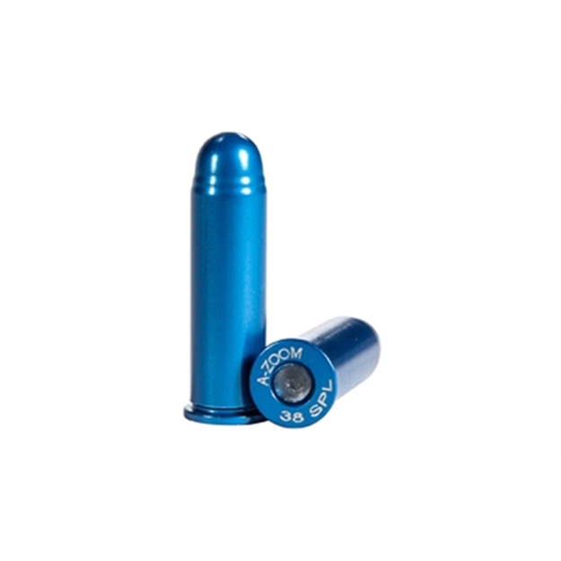 Picture of  A-Zoom 16318 Blue Snap Caps Revolver 38Special 12Pack