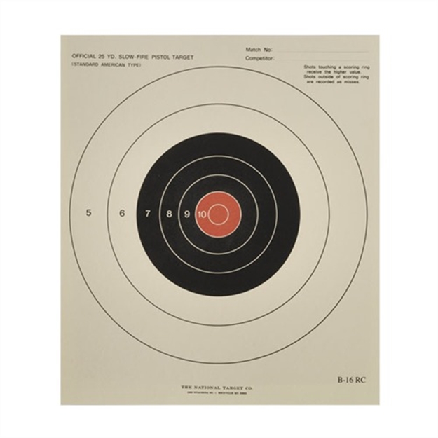 Picture of B-16Rc 25-Yard Red Center Unoffical Slow Fire 644000005 -