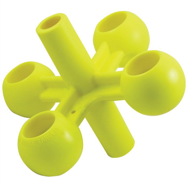 Picture of  Birchwood Casey 48020 Ground Strike Tumbling Jack Pistol/Rifle Yellow Ball Illustration Impact Enhancement Motion 029057480207