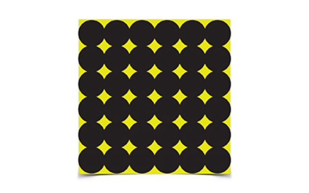 Picture of  Birchwood Casey 34115 Shoot-N-C Pasters Black Adhesive Paper 1" 12 PK 029057341157