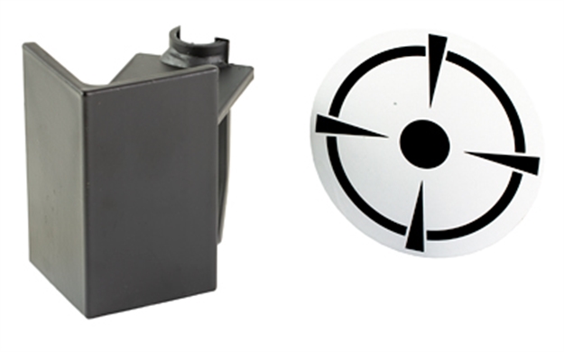 Picture of  Birchwood Casey Tp38dt T-Post Dueling Target Steel Black/White Bullseye 888151046852