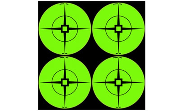 Picture of  Birchwood Casey 33933 Target Spots  Self-Adhesive Paper Black/Green 3" Crosshair 40 Pack 029057339338