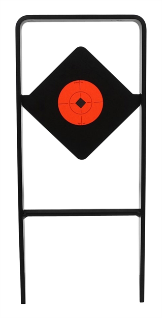 Picture of  Birchwood Casey 47340 World OF Targets Ace OF Diamonds Centerfire Target Ar500 Steel Black/Red Diamond Illustration Impact Enhancement Motion 0.50" Thick