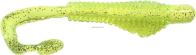 Picture of B-Fish-N Authentx Moxie Curltail Swimbait, 3", 8 Pk, Chart Glitter/White Core