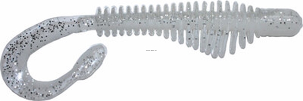 Picture of B-Fish-N Authentx Moxie Curltail Swimbait, 3", 8 Pk, Fire Ice White
