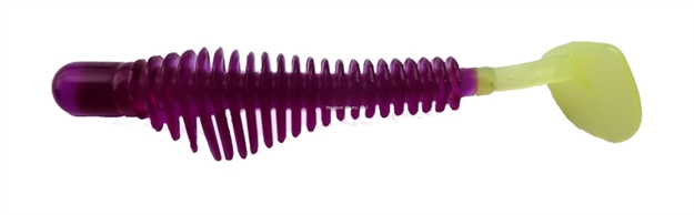 Picture of B-Fish-N Authentx Pulse-R Paddle Tail Swimbait, 2.45", 8 Pk, Purple /Chart Tail