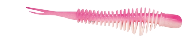 Picture of B-Fish-N Authentx Ribb-Fin Swimbait, 4.25", 8 Pk, Pink/White