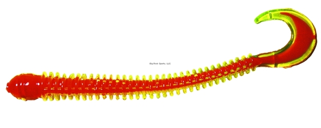 Picture of B-Fish-N Authentx Ringworm, 4", 12 Pk, Chartreuse/Orange Core