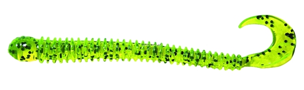 Picture of B-Fish-N Authentx Ringworm, 4", 12 Pk, Chartreuse Pepper