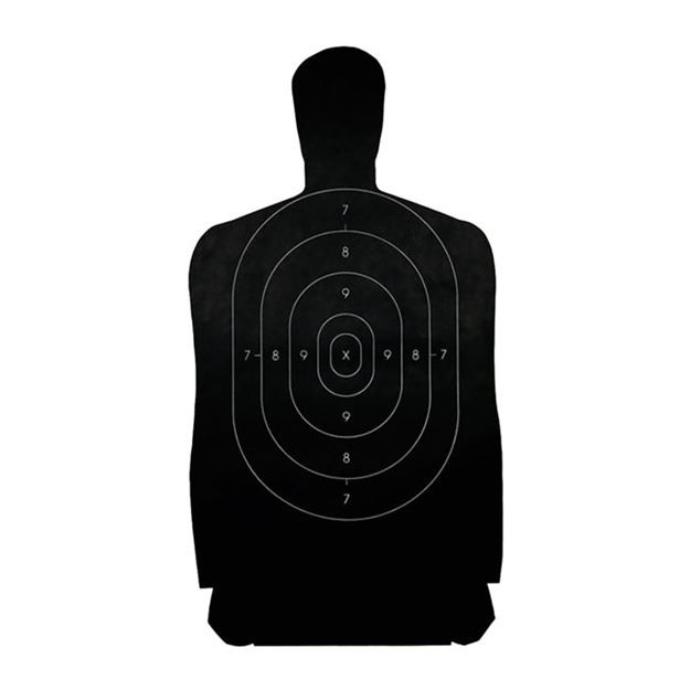 Picture of  Champion Targets 40727 Law Enforcement Silhouette B-27 Hanging Paper Target Black/White 100 Per Pack 076683407276