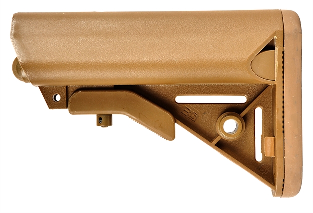 Picture of B5 Systems Sop1076 Enhanced Sopmod Coyote Brown Synthetic For Ar-Platform With Mil-Spec Receiver Extension (Tube Not Included) SOP-1076