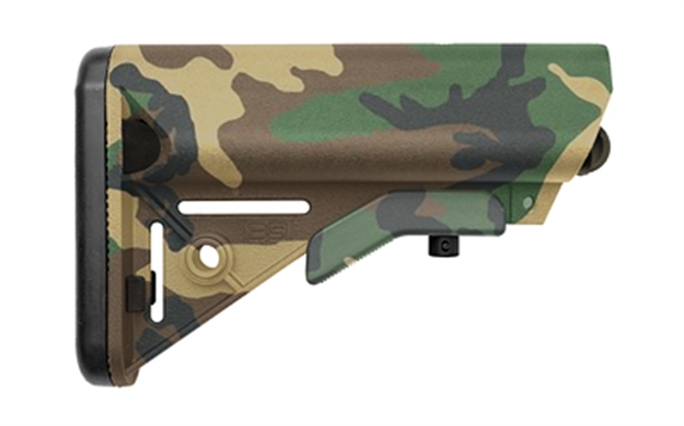 Picture of B5 Systems Sop1188 Enhanced Sopmod Woodland Camo Polymer Fits Ar-15 SOP-1188