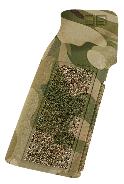 Picture of  B5 Systems Pgr1471 Type 22 P-Grip  Multi-Cam Aggressive Textured Polymer, Increased Vertical Grip Angle With NO Backstrap, Fits Ar-Platform 814927023048