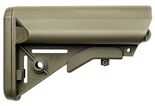 Picture of B5 Systems Sop1097 Enhanced Sopmod OD Green Synthetic For Ar-Platform With Mil-Spec Receiver Extension (Tube Not Included) SOP-1097
