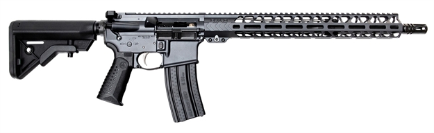 Picture of Battle Arms Development Workhorse 010 Workhorse Patrol 223 Wylde 16" 30+1 Battlearms Gray 6 Position B5 Bravo Adjustable Stock Black Polymer Grip WORKHORSE-010