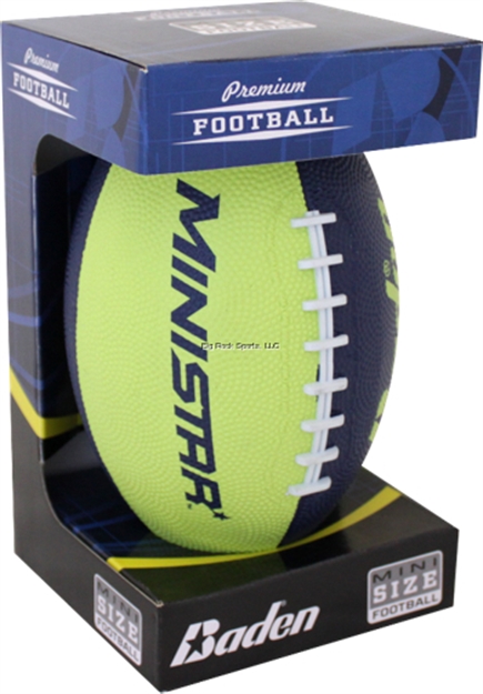 Picture of Baden Mini Star Mini Size Rubber Football - Blue/Green