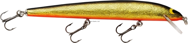 Picture of Bagley Lures Bang-O-Lure Balsa Minnow, 4 1/4", 1/4 Oz, Black Back/Gold Foil