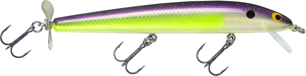 Picture of Bagley Lures Bang-O-Lure Balsa Spin Tail Minnow, 5 1/4", 3/8 Oz, Sexy Shad