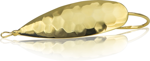 Picture of Bagley Lures Weedless Spoon, 1/4 Oz, Gold Plated Hammered Finish