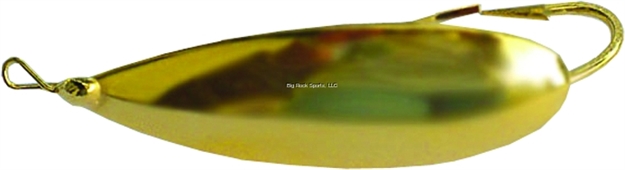 Picture of Bagley Lures Weedless Spoon, 1/4 Oz, Gold Plated Mirror Finish