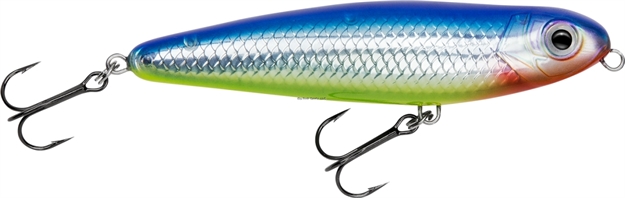 Picture of Bagley Lures Rattlin' Finger Mullet Topwater Lure, 3 1/2", 3/8 Oz, Silver Blue