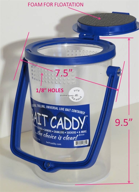 Picture of Bait Caddy Universal Live Bait Container, Summer/Winter Uses