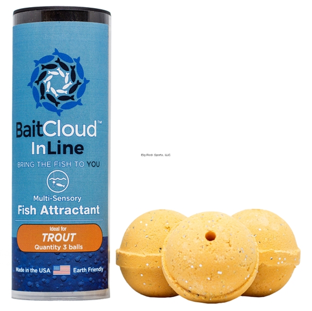 Picture of Bait Cloud Inline Trout Formula, Attaches TO Fishing Line