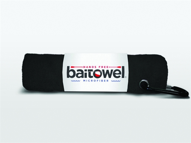 Picture of Baitowel Fishing Towel W/Clip Midnight Black