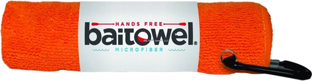 Picture of Baitowel Fishing Towel W/Clip Orange Crush