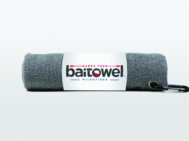 Picture of Baitowel Fishing Towel W/Clip Overcast Gray