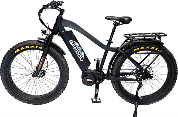 Picture of  Bakcou E-Bikes Bmjbb25 Mule Jager Matte Black 18" W/Stand Over Height OF 29.50" Frame, Rohloff E-14 (500/14) Speed Hub Bafang M620 Ultra Motor, 35+ Mph Speed 673926588336