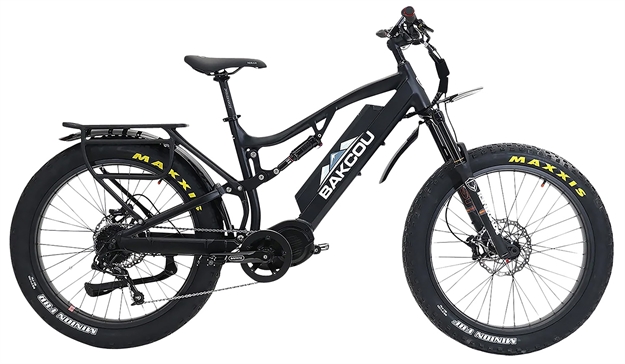 Picture of  Bakcou E-Bikes Bs17bb25 Storm 25 Medium Matte Black 17" W/Stand Over Height OF 30.50" Frame, Sram 9Sp, 40T Front & Sram 11-34T Rear Cassette Bafang M620 Ultra Motor 679628564487