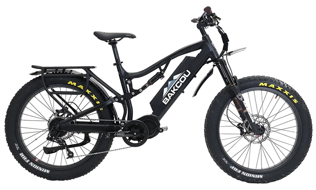 Picture of  Bakcou E-Bikes Bs19bb25 Storm 25 Large Matte Black 19" W/Stand Over Height OF 30.50" Frame, Sram 9Sp, 40T Front & Sram 11-34T Rear Cassette Bafang M620 Ultra Motor 679628564494