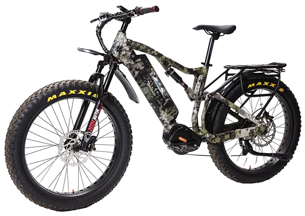 Picture of  Bakcou E-Bikes Bs19kryb25 Storm 25 Large Kryptek Altitude 19" W/Stand Over Height OF 30.50" Frame, Sram 9Sp, 40T Front & Sram 11-34T Rear Cassette Bafang M620 Ultra Motor 679628564210