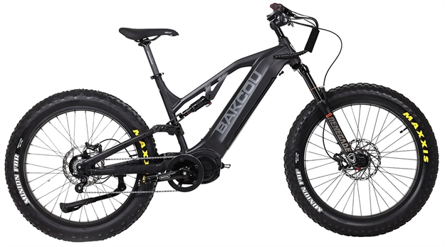 Picture of Bakcou E-Bikes B-Scj19-B21 Scout Jager Matte Black 19" Frame, Rohloff E-14 (500/14) Speed Hub Bafangultra Mid-Drive Motor BSCJ19B21