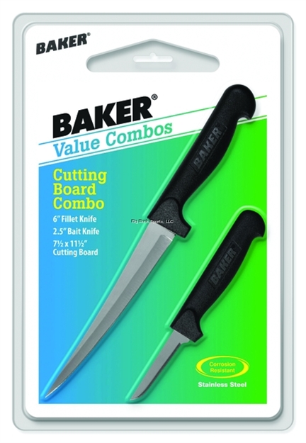 Picture of Baker Cutting Board Combo W/Fillet & Bait Knife