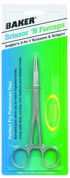 Picture of Baker Forceps/Scissors 6-1/2" Straight Stainless