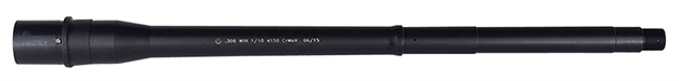 Picture of  Ballistic Advantage Babl308003m Modern Series  308 Win 16" Black Qpq Finish 4150 Chrome Moly Vanadium Steel Material Tactical Government Midlength For Ar-10
