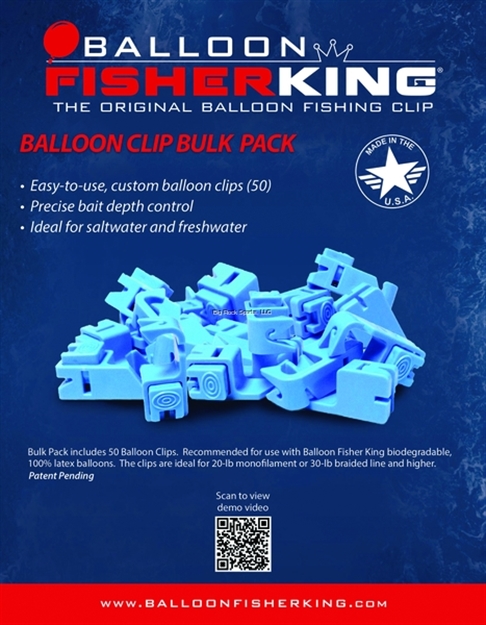 Picture of Balloon Fisher King Ballon Clip Bulk Pack Includes 50 Ballon Clips