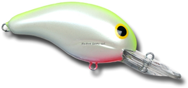 Picture of Bandit Lures 300 Series Crankbait, 2", 3/8 Oz, Pearl/Chartreuse Back, Floating