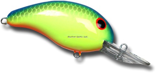 Picture of Bandit Lures 100 Series Crankbait, 2", 1/4 Oz, Chartreuse/Blue Back, Floating
