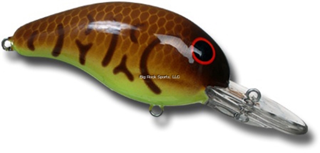 Picture of Bandit Lures 100 Series Crankbait, 2", 1/4 Oz, Crawfish/Chartreuse Belly, Floating